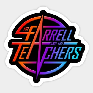 Mr Farrell and the Teachers Band Logo Sticker